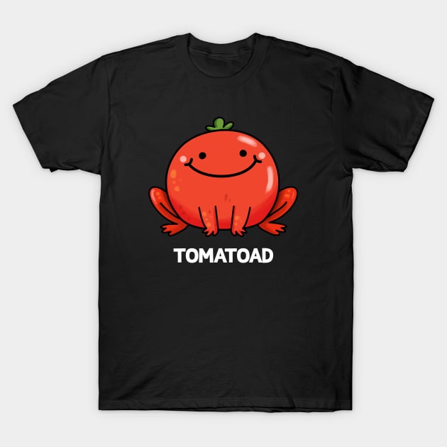 Tomatoad Cute Tomato Toad Pun T-Shirt by punnybone